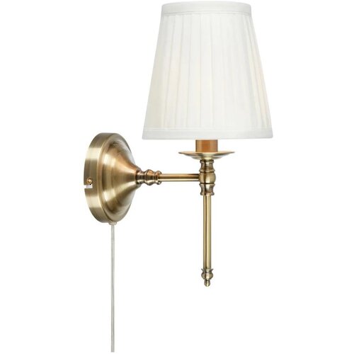 Marksl&amp;ouml;jd 108968 - Zidna lampa MANOR 1xE14/40W/230V bela/mesing Slike