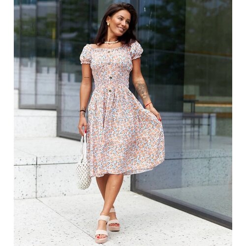 UR/CEO Orange floral dress Carita Cene