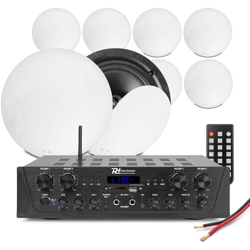  SET Kompletno ozvočenje 8 X Vgradni zvočnik NCSS5 &amp;amp; Ojačevalnik 4 Zone - Audio-Kondric Slike