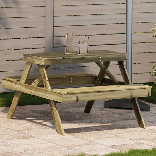 vidaXL Stol za piknik 105 x 134 x 75 cm od impregnirane borovine Cijene