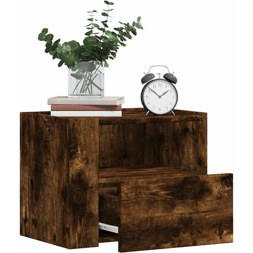  Zidni noćni ormarići 2 kom boja dimljenog hrasta 45x30x35 cm Cijene