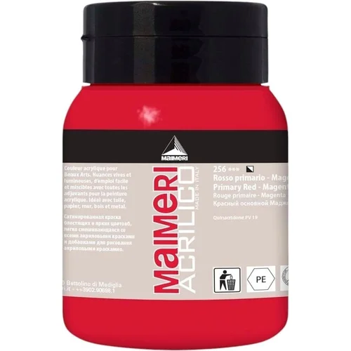 Maimeri Acrilico Akrilna barva Primary Red Magenta 256 500 ml 1 kos