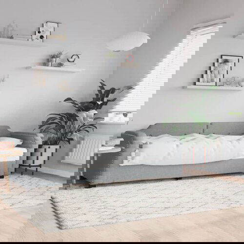 vidaXL Dnevni krevet s madracem svjetlosivi 90 x 200 cm od tkanine Cene