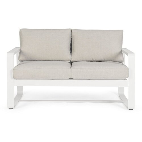 BIZZOTTO Bijela vrtna sofa aluminijska Merrigan – Cijene