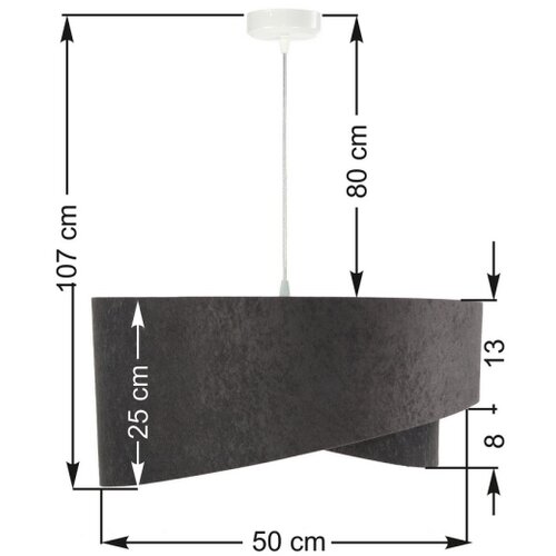  Luster na sajli GALAXY 1xE27/60W/230V Slike