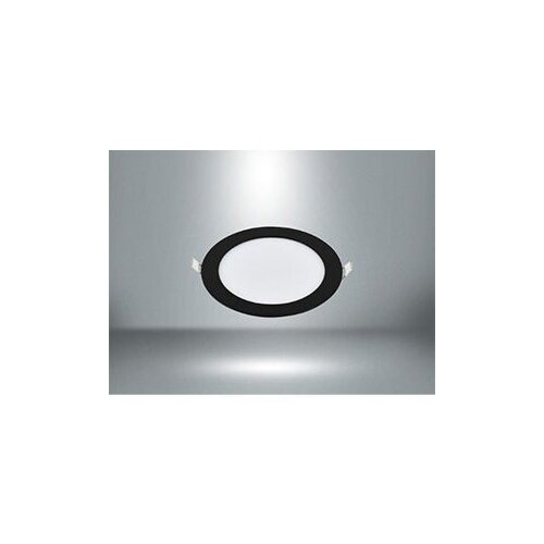 PANEL LED 6W okrugli ugradni 6500K crni E-Light Slike