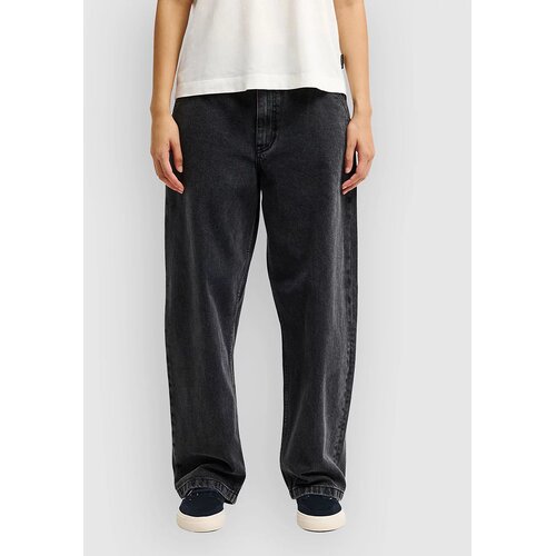 Quiksilver Qsw Wide Crop Denim Jeans black black tint brown Cene