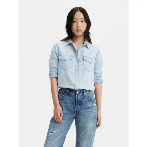 Levi's Jeans srajca Essential Western 16786-0024 Modra Regular Fit