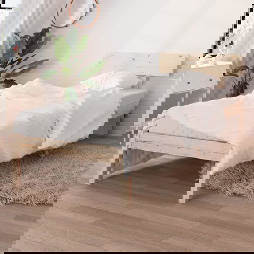 VidaXL posteljni okvir iz trdne borovine 75x190 cm UK Small Single Slike