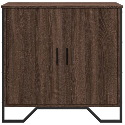  Komoda boja smeđeg hrasta 78x35,5x74,5 cm konstruirano drvo Slike