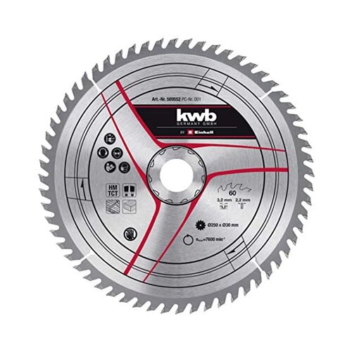 Einhell Pribor za stacionarne / preklopne testere TCT Rezni list 250x30x3,2 T60 Slike
