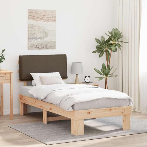  Posteljni okvir z oblazinjenim vzglavjem Taupe 75 x 190 cm, (5000101551) Cene