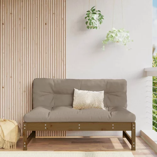 vidaXL Srednja vrtna sofa boja meda 120x80 cm od masivne borovine