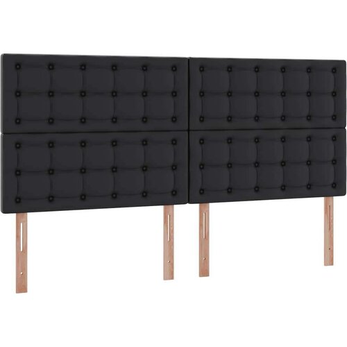  Krevet s prostorom za pohranu s LED-om Crna 200 x 200 cm Slike