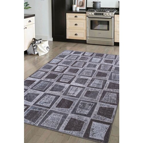 Conceptum Hypnose tepih Folk Chenille 17, 75x150cm, Crni Cene