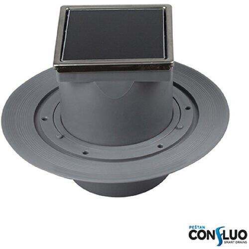 Peštan slivnik 10X10 dry black glass Cene