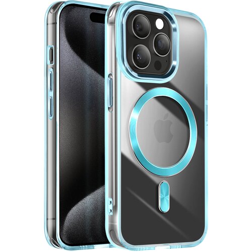 AVIZAR Ohišje MagSafe za iPhone 15 Pro Max Crystal Color Back, Modra, (5000013930) Cene
