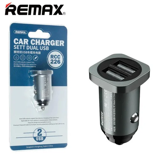 Remax Sett Series 2.4A Dual Usb Car Charger Rcc226