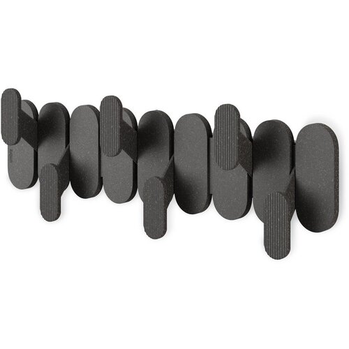 Umbra Mat črn jeklen stenski obe&amp;scaron;alnik 16 cm Tempo &amp;ndash; Slike