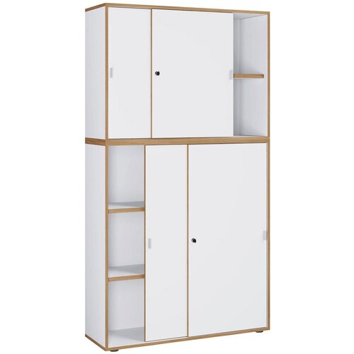 MID.YOU Arhivska Omara Salia B100, Bela, Barva Hrasta Cene