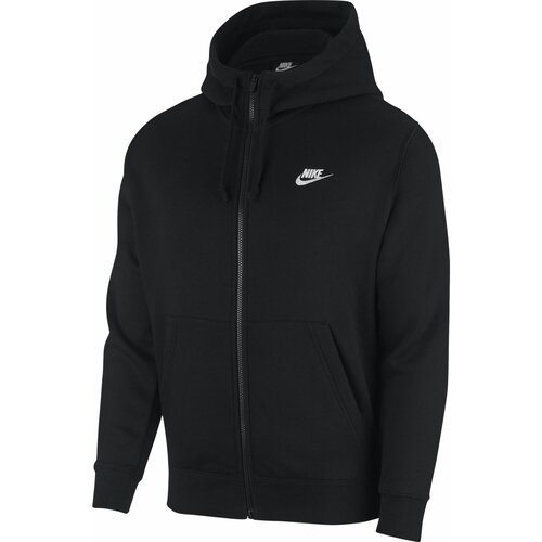 Nike m nsw club hoodie fz bb, muški duks, crna BV2645 Cene