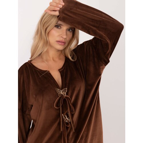 Italy Moda Blouse-DHJ-BZ-19916.03P-brown Slike