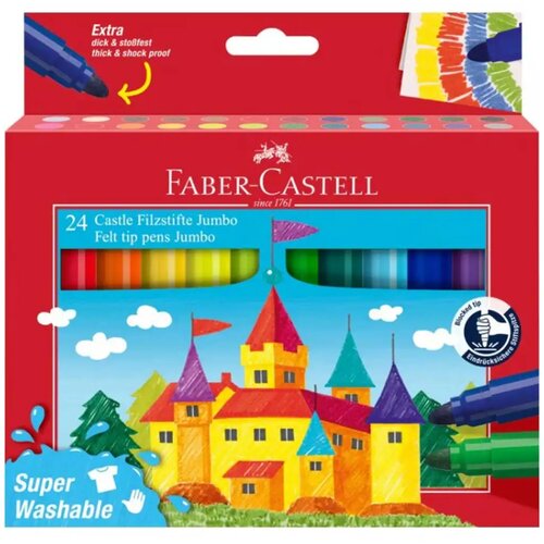 Faber-Castell jumbo set filcanih markera &amp;ndash; set od 24 komada &amp;bdquo;dvorac&amp;rdquo; Slike