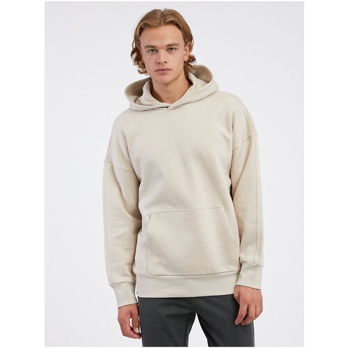 Only Beige Mens Basic Hoodie & SONS Dan - Men Slike