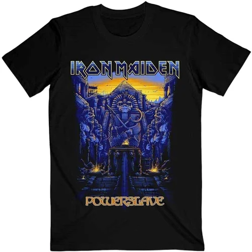 Iron Maiden Košulja Dark Ink Powerslaves Unisex Black M