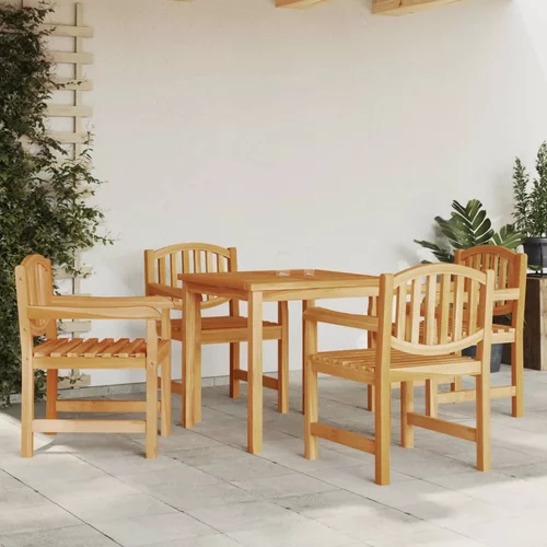 vidaXL Vrtne stolice 4 kom 58 x 59 x 88 cm od masivne tikovine