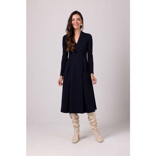 BeWear Woman&amp;#039;s Dress B266 Navy Blue Slike