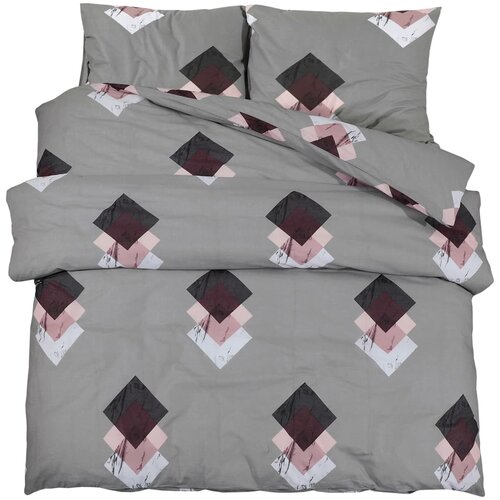 Maison Chic Komplet posteljnine - Posteljnina siva 200x200 cm bombaž, (21786843) Slike
