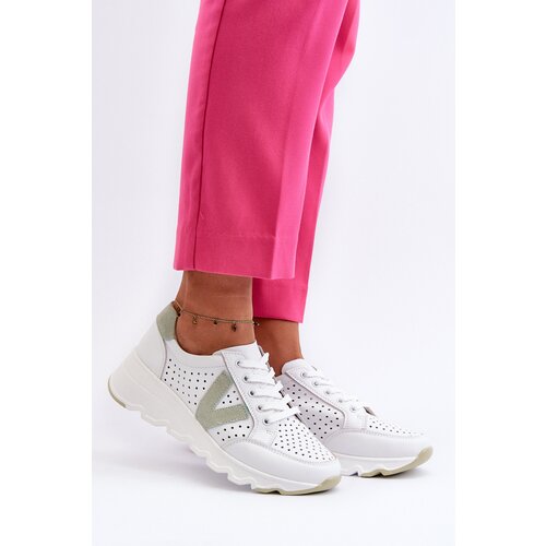 VINCEZA Women's Leather Lightweight Sports Shoes Beige Eleonori Cijene