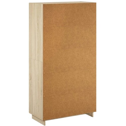  Visoka komoda Hrast sonoma 79x41x151 cm Konstruirano drvo - Hrast sonoma Slike