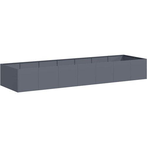 Maison Chic Cvetlični Lonec - Cvetlično korito antracit 280x80x40 cm Jeklo, (21789074) Cene