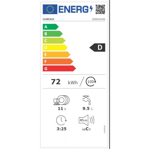 Gorenje perilica posuđa GI561D10S Slike