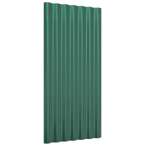  paneli 12 kom od pocinčanog čelika zelena 80x36 cm Slike