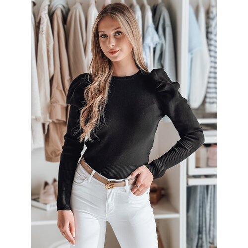 DStreet Sweter damski one size z bufkami ELENORI czarny Cene