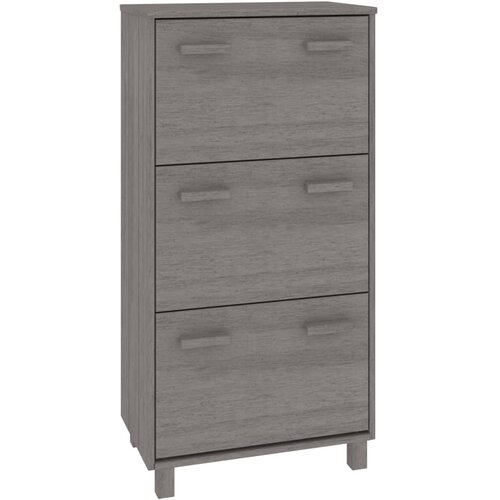 Maison Chic Omarica za obutev - Kopa za čevlje HAMAR svetlo siva 59,5x35x117 cm trdna borovina, (21777595) Slike