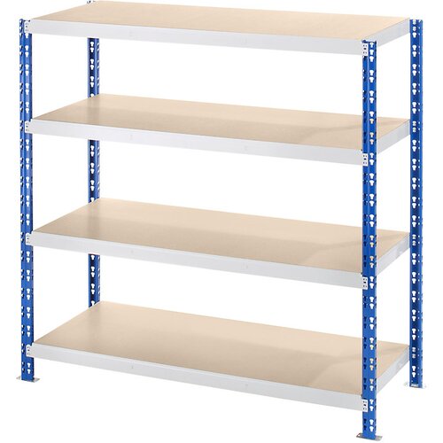 eurokraft basic Sestavljiv regal z velikimi policami iz iverke, globina 700 mm, osnovni regal, VxŠ 1508 x 1550 mm Cene