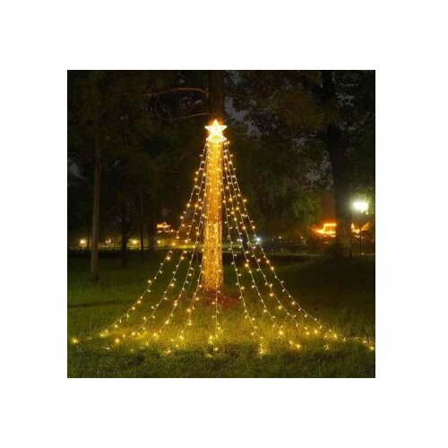 JWD Novogodisnji ukras LED lampice sa zvezdom toplo zute Slike