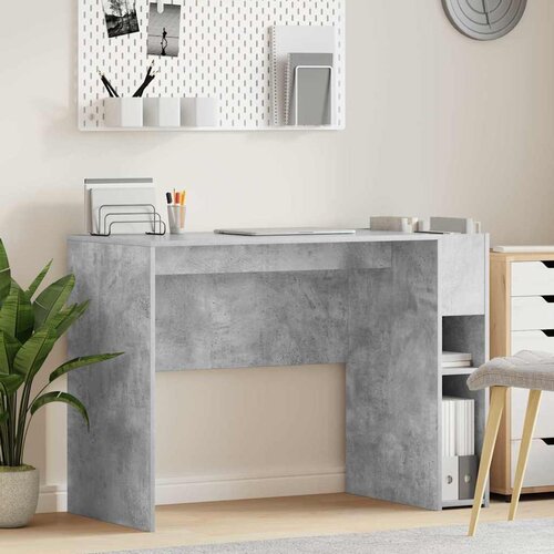  Stol Betonski sivi 109 x 50 x 78 cm Konstruirano drvo Cijene