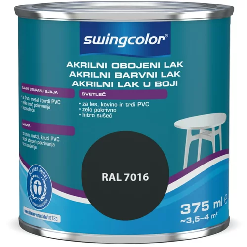SWINGCOLOR Akrilni barvni lak Swingcolor (antracit, sijaj, 375 ml)