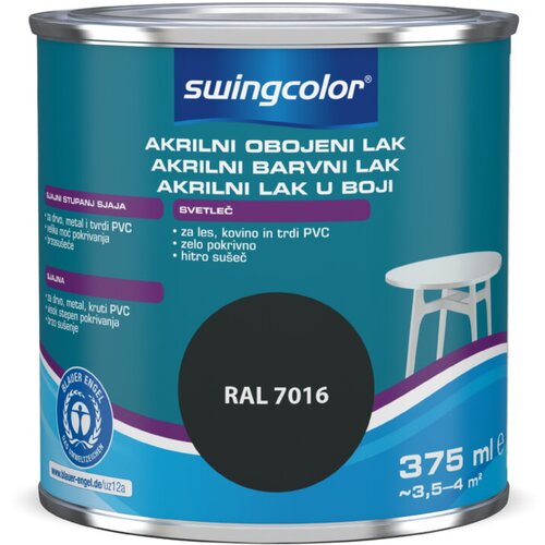 SWINGCOLOR Lak u boji (Antracit siva, 375 ml, Sjaj) Cijene