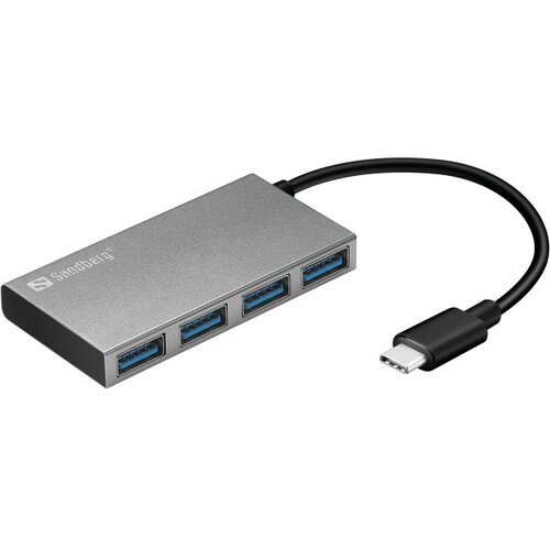 USB hub 4 port sandberg pocket usb c - 3.0 136-20 Slike