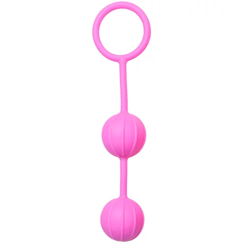 Easytoys Geisha Collection Vaginalne kroglice Easytoys Geisha Balls - navpično rebraste, roza