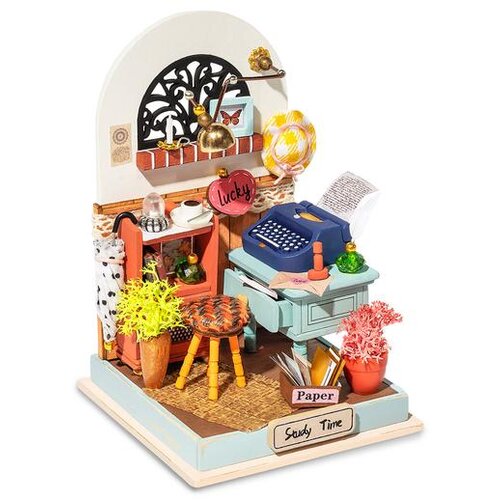 Robotime 3D puzzle record mood study Cene