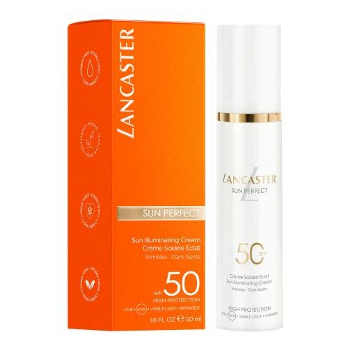 Lancaster Sun Perfect Infinite Glow Illuminating Cream vodoodporna zaščita pred soncem za obraz 50 ml unisex Cene