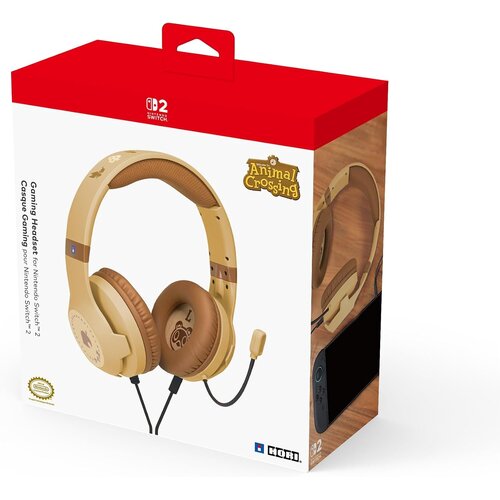 Hori Animal Crossing Wood Brown žične slu&scaron;alke z mikrofonom rjave barve za Nintendo Switch 2 Cene