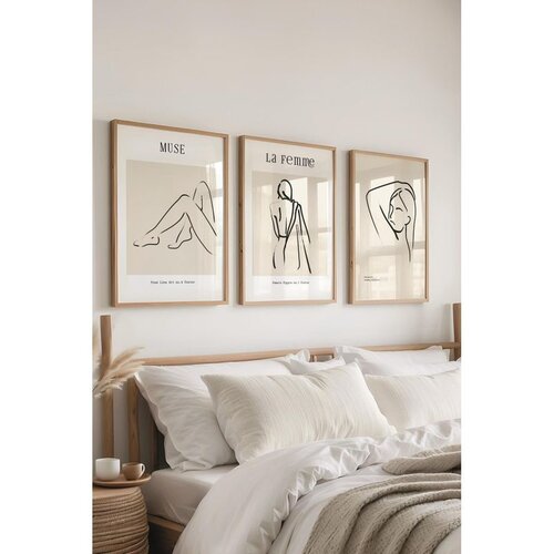 WALLXPERT &amp;Ccedil;-300608 - 5070 vi&amp;scaron;enamenski set dekorativnih slika (3 komada) Slike